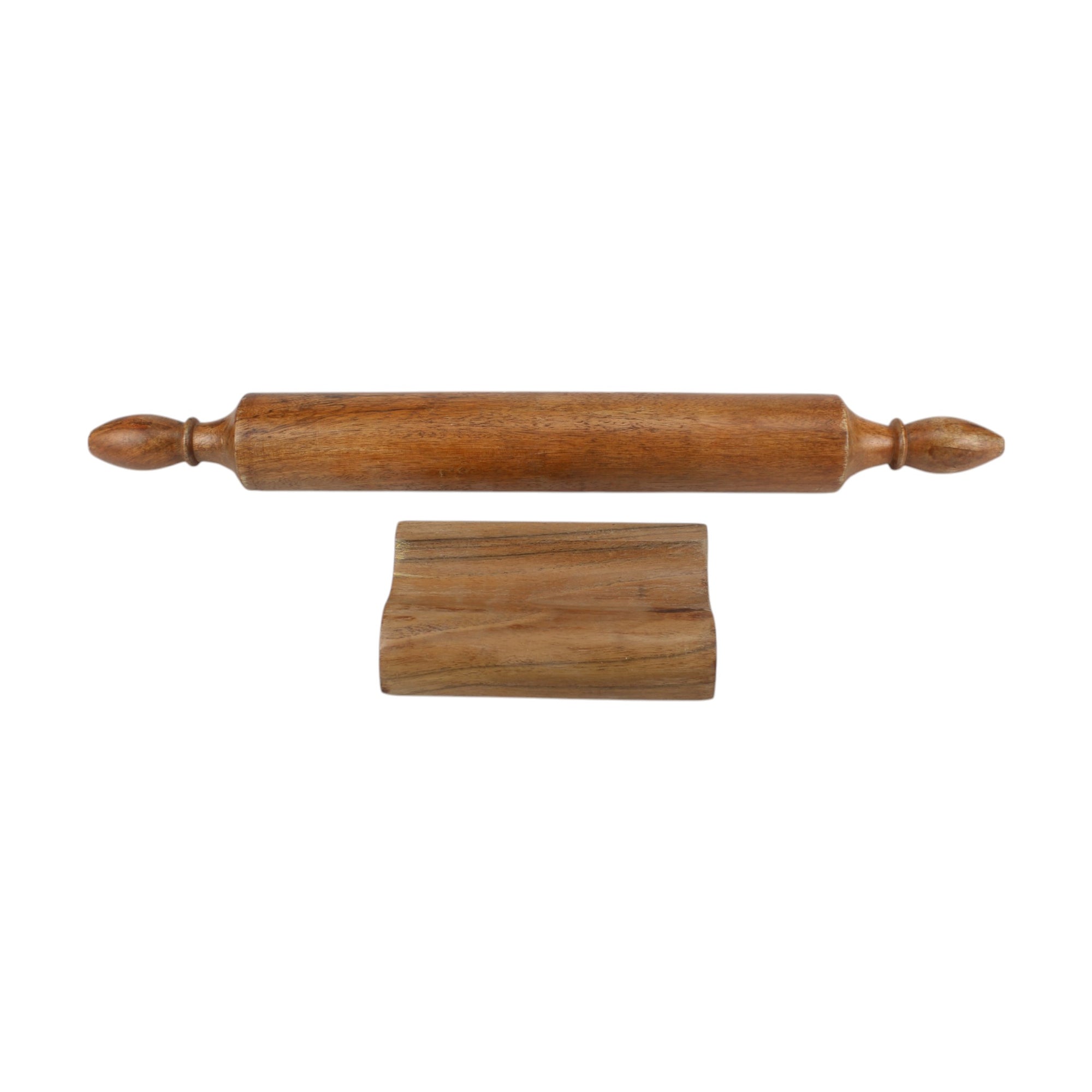 Lakkad Baaz Wooden Rolling Pin with Stand