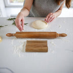 Lakkad Baaz Wooden Rolling Pin with Stand