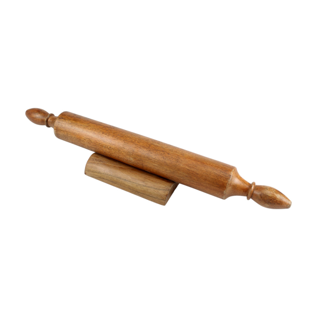 Lakkad Baaz Wooden Rolling Pin with Stand