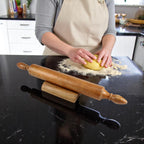 Lakkad Baaz Wooden Rolling Pin with Stand