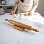 Lakkad Baaz Wooden Rolling Pin with Stand