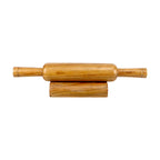 Lakkad Baaz 35.5 cm Wooden Rolling Pin (Belan) with Stand