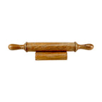 Lakkad Baaz 42.5 cm Wooden Rolling Pin (Belan) with Base
