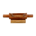 Lakkad Baaz Wooden Rolling Pin with Stand