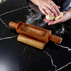 Lakkad Baaz Wooden Rolling Pin with Stand