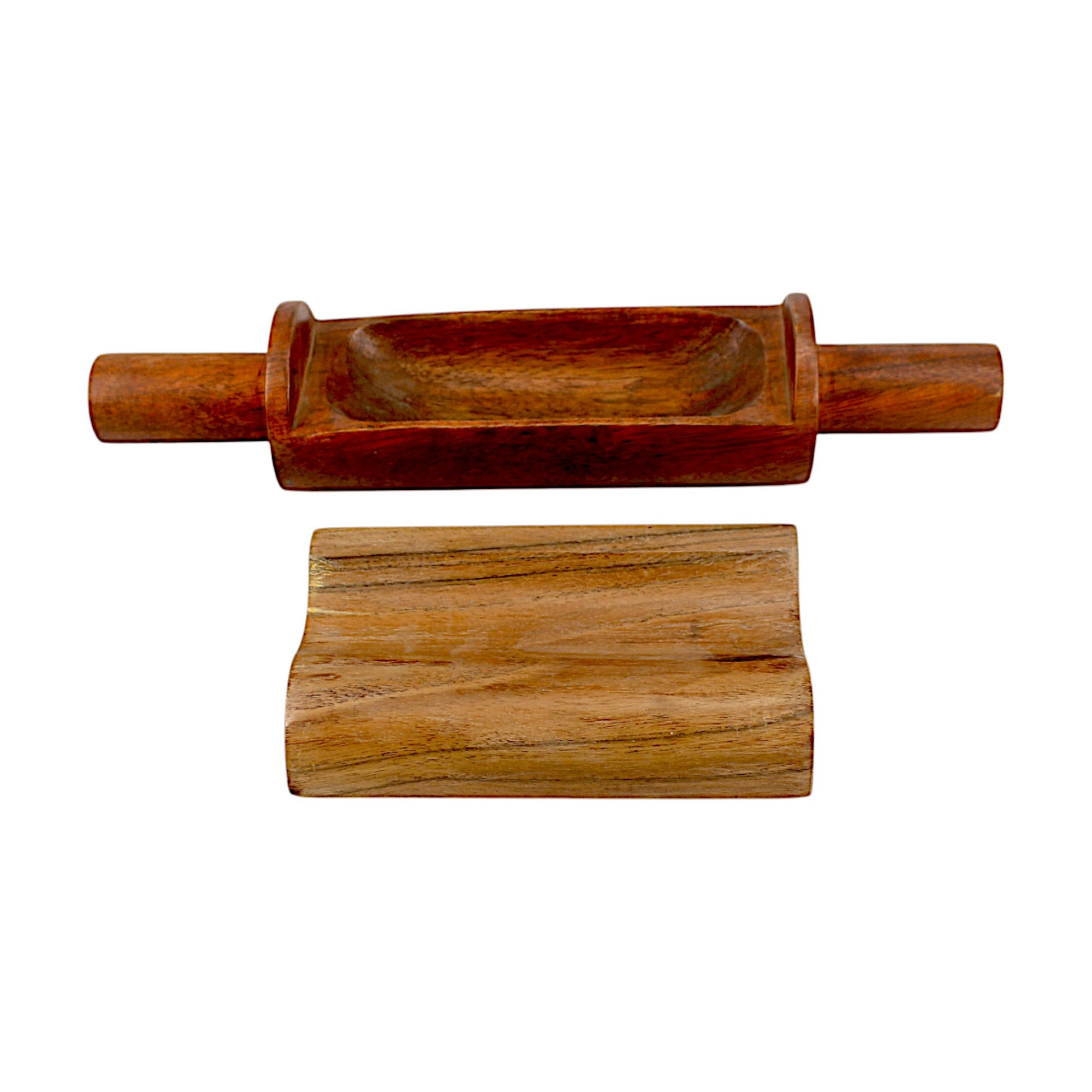 Lakkad Baaz Wooden Rolling Pin with Stand