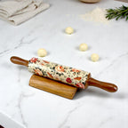 Lakkad Baaz Wooden Rolling Pin with Stand