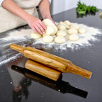 Lakkad Baaz Wooden Rolling Pin with Stand