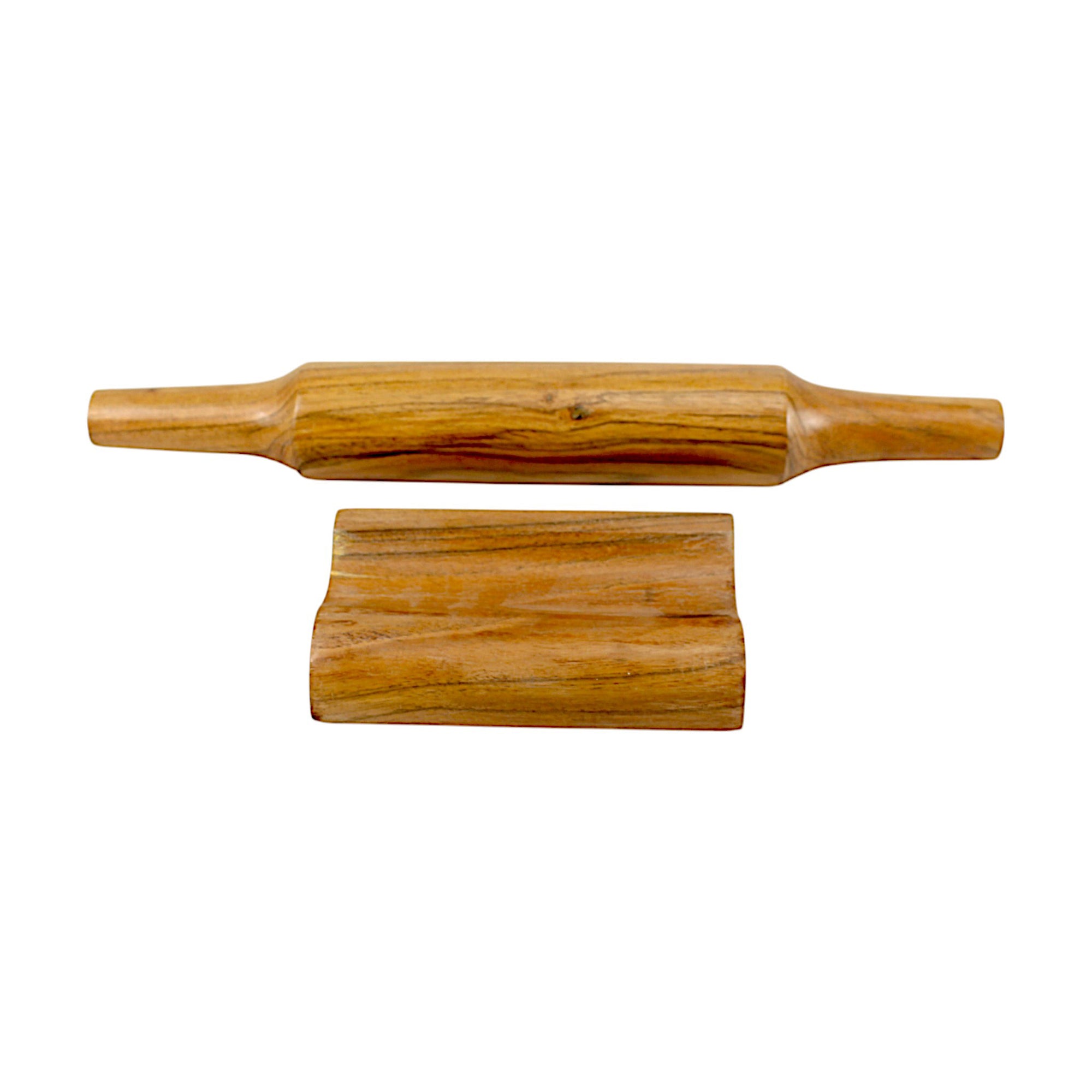 Lakkad Baaz Wooden Rolling Pin with Stand