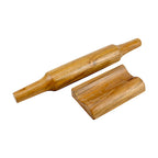 Lakkad Baaz Wooden Rolling Pin with Stand