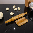 Lakkad Baaz Wooden Rolling Pin with Stand