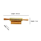 Lakkad Baaz Wooden Rolling Pin with Stand
