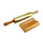 Lakkad Baaz Wooden Rolling Pin with Stand