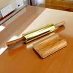 Lakkad Baaz Wooden Rolling Pin with Stand