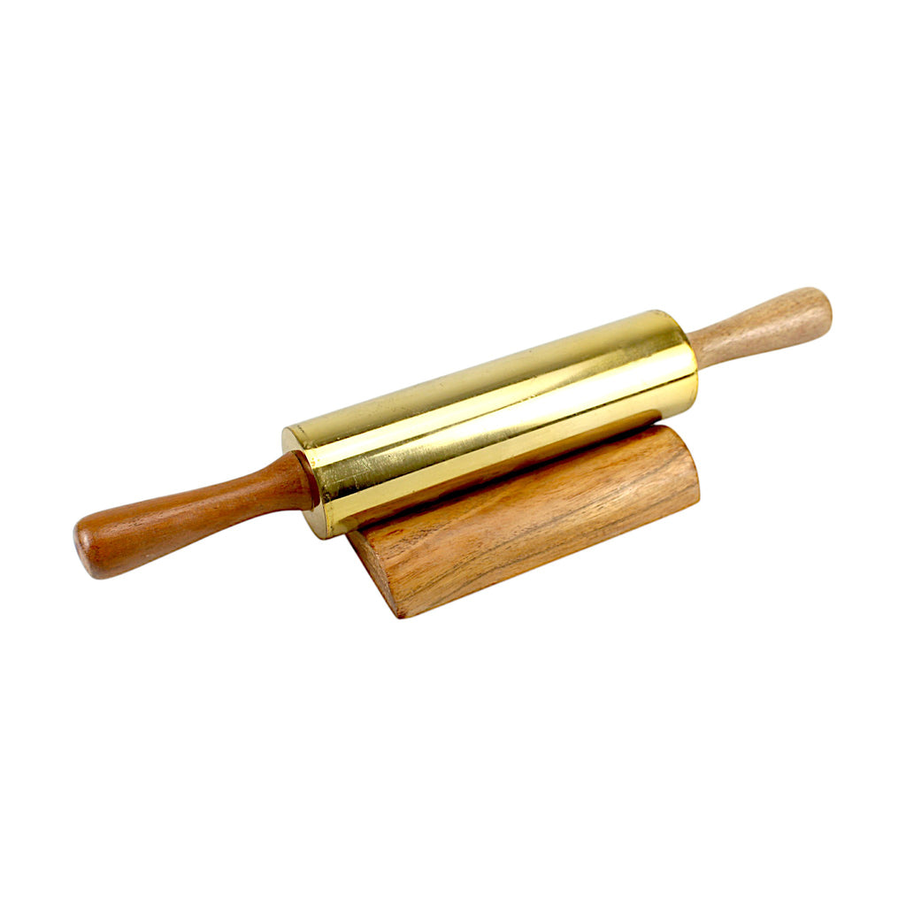 Lakkad Baaz Wooden Rolling Pin with Stand