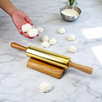 Lakkad Baaz Wooden Rolling Pin with Stand