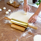 Lakkad Baaz Wooden Rolling Pin with Stand