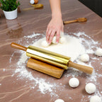 Lakkad Baaz Wooden Rolling Pin with Stand