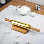 Lakkad Baaz Wooden Rolling Pin with Stand