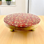 Lakkad Baaz Wooden Chakla in Red Color