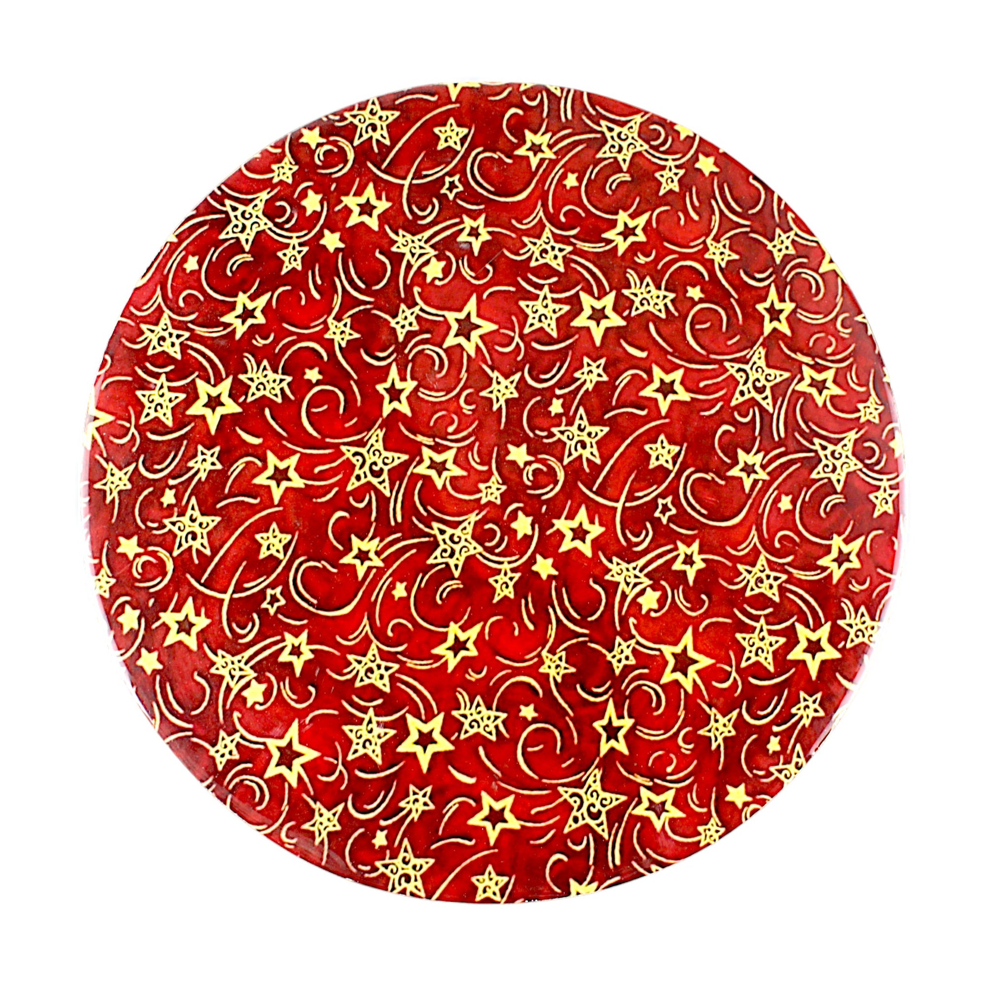 Lakkad Baaz Wooden Chakla in Red Color