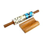 Lakkad Baaz Wooden Rolling Pin with Stand