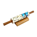 Lakkad Baaz Wooden Rolling Pin with Stand
