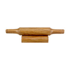 Lakkad Baaz Wooden Rolling Pin with Stand