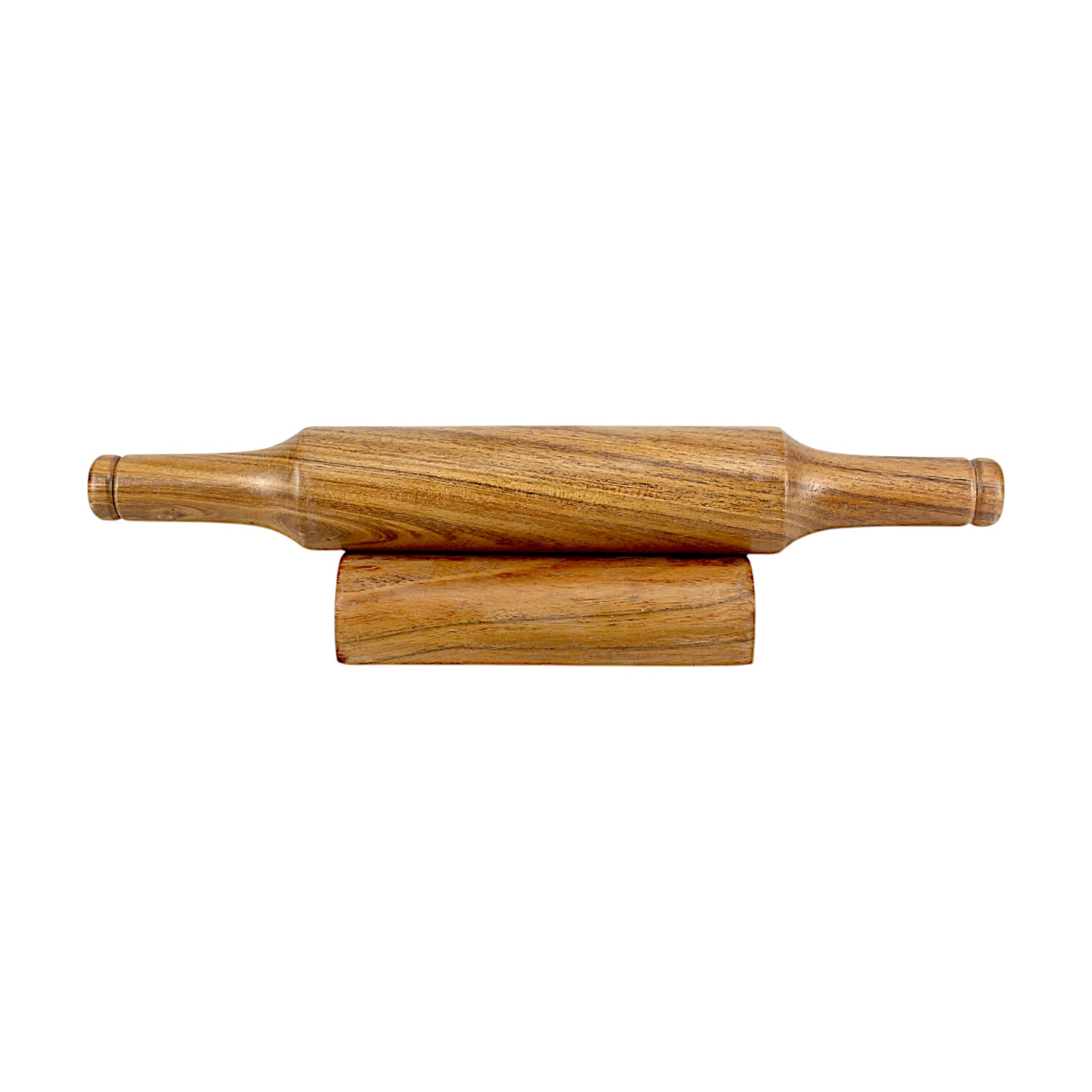 Lakkad Baaz Wooden Rolling Pin with Stand
