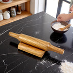 Lakkad Baaz Wooden Rolling Pin with Stand