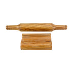 Lakkad Baaz Wooden Rolling Pin with Stand