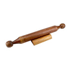 Lakkad Baaz Wooden Rolling Pin with Stand