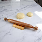 Lakkad Baaz Wooden Rolling Pin with Stand