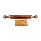 Lakkad Baaz Wooden Rolling Pin with Stand