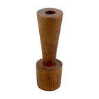 Brown Wooden candle holder dia