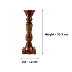 Handcrafted Mango Wood Classic Pillar Candle Holder