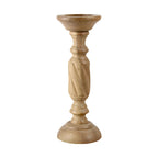 Natural Mango Wood Pillar Candle Holder