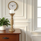 Natural Mango Wood Pillar Candle Holder