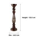 Mango Wood Classic Pillar Candle Holder