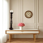 Mango Wood Classic Pillar Candle Holder