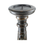 Mango Wood Dark Brown Classic Candle Pillar Holder