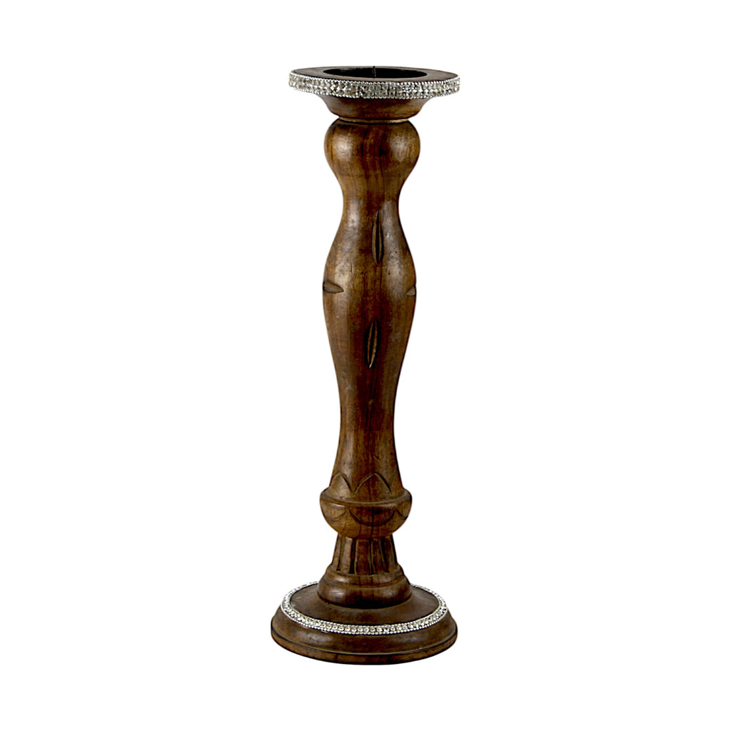 Natural Mango Wood Taper Candle Piller Holder