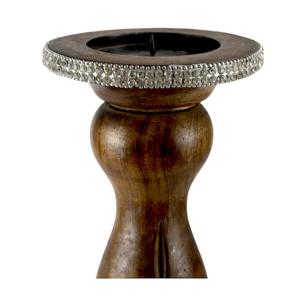 Natural Mango Wood Taper Candle Piller Holder