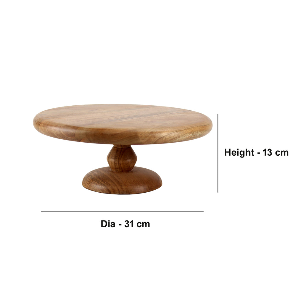 Handcrafted Wooden Cake Stand