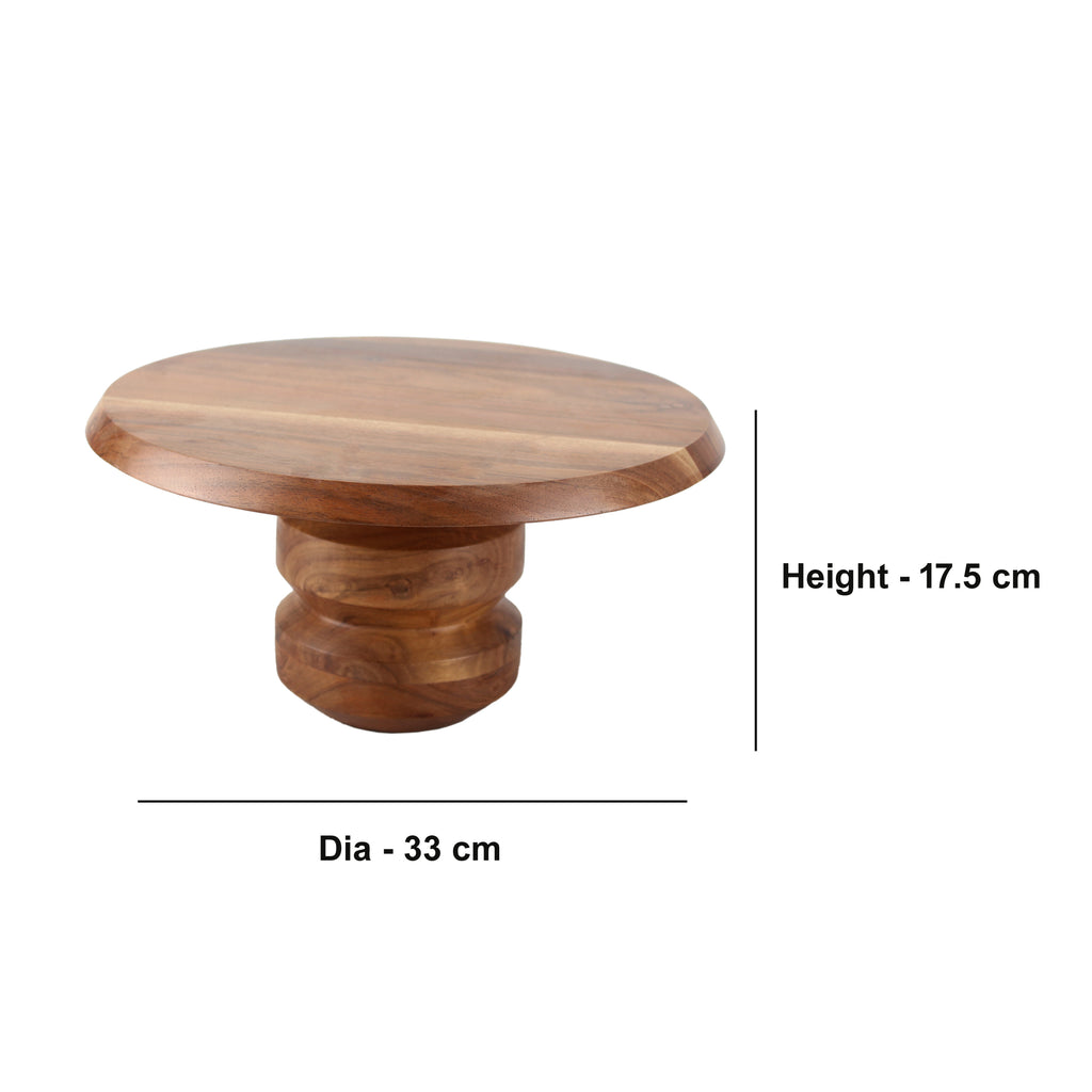 Flat Wooden Cake Stand