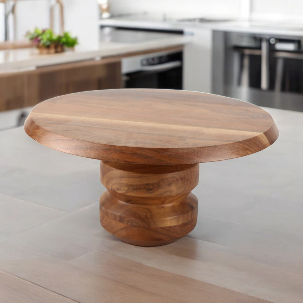 Flat Wooden Cake Stand