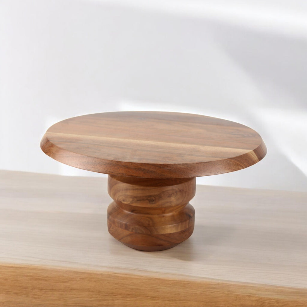 Flat Wooden Cake Stand