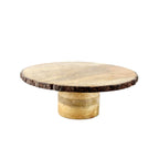 Lakkad Baaz Wooden Cake Stand | 30.5 cm Round Dessert Platter