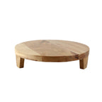 Lakkad Baaz Wooden Cake Stand | 30.5 cm Round Dessert Platter