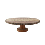 Lakkad Baaz Wooden Cake Stand | 31 cm Round Dessert Platter